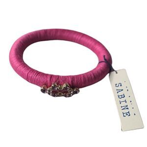 Sabine Fashion Silk Thread Wrapped Bangle Bracele